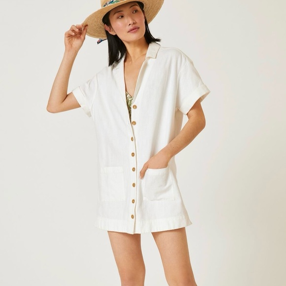 NWT Anthro Buttondown Shirt Dress - Picture 1 of 7